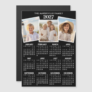 2027 Agenda 3 Foto's - Jaaroverzicht Magnetische K