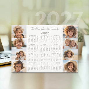 2027 Agenda - 8 Foto's - Basic Grey Wit Feestdagenkaart