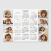 2027 Agenda - 8 Foto's - Basic Grey Witte Magneet (Voorkant)
