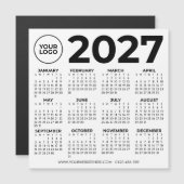 2027 Agenda Basis Eenvoudig Modern Zakelijk Logo (Voorkant / Achterkant)