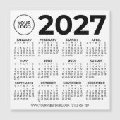 2027 Agenda Basis Eenvoudig Modern Zakelijk Logo (Voorkant)