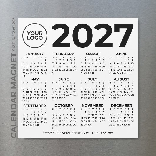 2027 Agenda Basis Eenvoudig Modern Zakelijk Logo