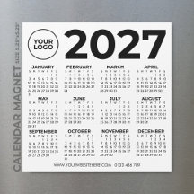 2027 Agenda Basis Eenvoudig Modern Zakelijk Logo