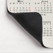 2027 Agenda Beige Nepcanvas Textuur Muismat (Hoek)