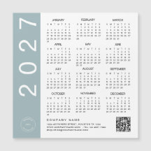 2027 Agenda Blauwe Rand QR-code Bedrijfslogo
