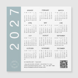 2027 Agenda Blauwe Rand QR-code Bedrijfslogo