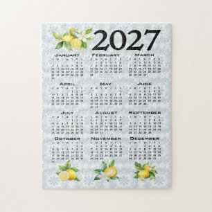 2027 Agenda Citroenen Italiaanse Mediterrane Tegel Legpuzzel