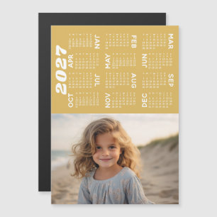 2027 Agenda: Foto Minimalistische Moderne Magneet