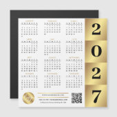 2027 Agenda Goud Zakelijk Logo QR Code Marketing (Voorkant / Achterkant)