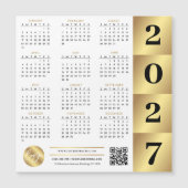 2027 Agenda Goud Zakelijk Logo QR Code Marketing (Voorkant)