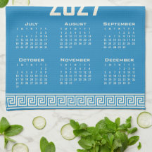 2027 Agenda, Griekse Fret, Kosmische Latte op Blau