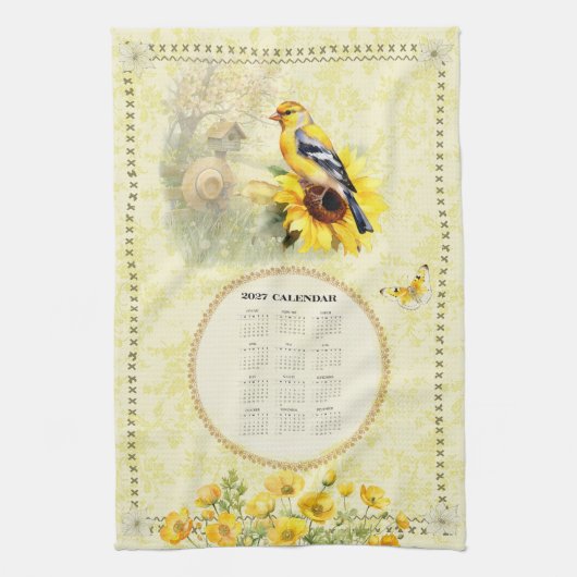 2027 Agenda Handdoek Geel Putter (Verticaal)