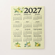 2027 Agenda Italiaanse Stijl Citroenen Geel