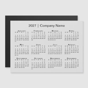 2027 Agenda Kalendermaatschappij Naam Grijs Magnee