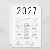 2027 Agenda Kerstboom Feestdagenkaart (Achterkant)