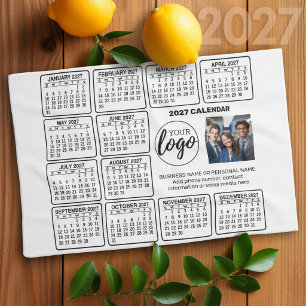 2027 Agenda - logo, foto bedrijf Theedoek