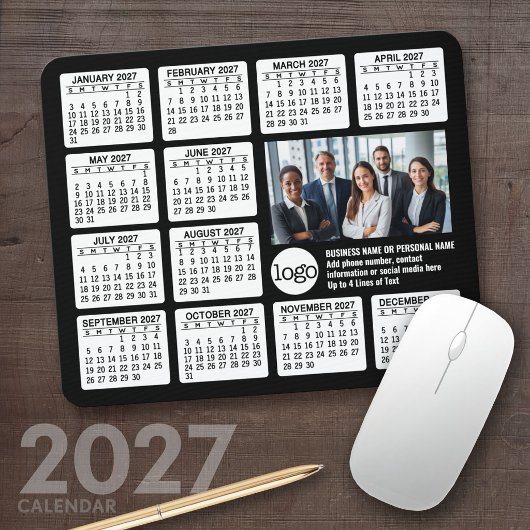 2027 Agenda - logo, fotobedrijf Muismat