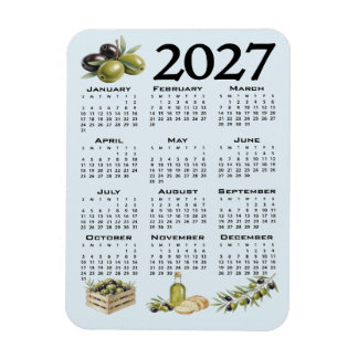 2027 Agenda, Mediterrane Olijven, Blauw Magneet