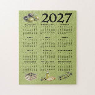 2027 Agenda, Mediterrane Olijven, Groen Legpuzzel