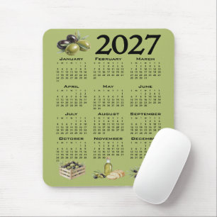 2027 Agenda, Mediterrane Olijven, Groen Muismat