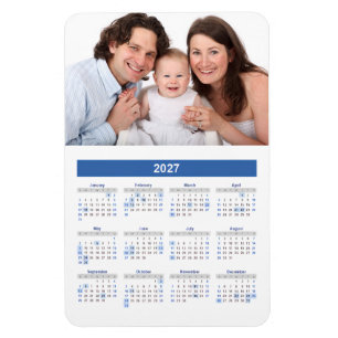 2027 Agenda met op maat gemaakte fotomagneet Magneet