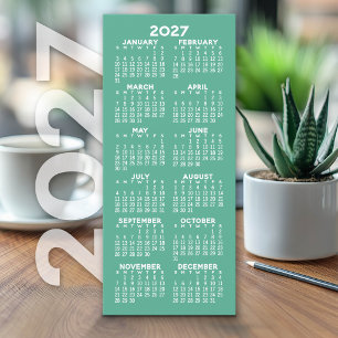 2027 Agenda - Moderne Minimalistische Kaart