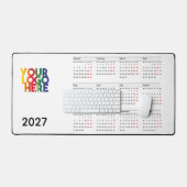 2027 Agenda Zakelijk Logo Bedrijfsbureau Wit Bureaumat (Keyboard & Muis)