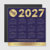 2027 Agenda Zakelijk Logo Navy & Goud Zakelijk (Voorkant / Achterkant)