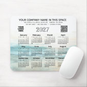 2027 Agenda Zakelijke naam Logo QR-code Muismat (Met muis)