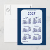2027 Alice Blue 6 Month Mini Calendar van Janz Briefkaart (Voorkant / Achterkant)