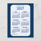 2027 Alice Blue 6 Month Mini Calendar van Janz Briefkaart (Voorkant)