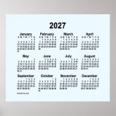 2027 Alice Blue Calendar van Janz Print (Voorkant)