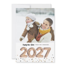 2027 Ballon Nummers Gelukkig Nieuwjaar Foto