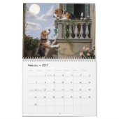2027 Beagle-hondenkalender Kalender (Feb 2027)