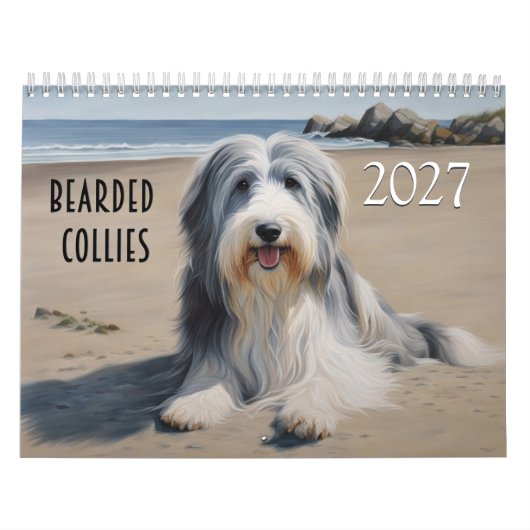 2027 Bearded Collies Kalender (Hoes)