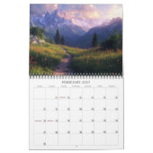 2027 Berglandschappen Kalender (Feb 2027)