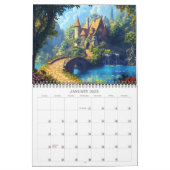 2027 Betoverde Schuilplaatsen Fantasie Kunstkalend Kalender (Jan 2025)