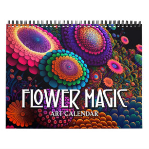 2027 Bloemen Magie Gestileerde Bloemen Kunstkalend Kalender