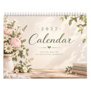 2027 Bloemencalendercover – Elegant Kalender