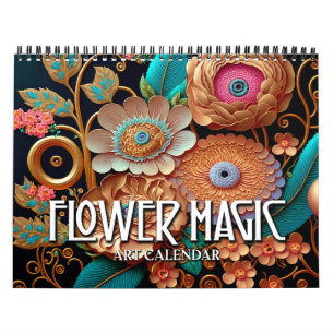 2027 Bloemenmagie 2 Gestileerde Bloemen Kunstkalen Kalender