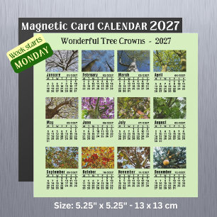 2027 Boomkroon Foto Agenda Maandag Week Magneet