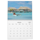 2027 Bora Bora landschapsfotografie Kalender (Jan 2027)