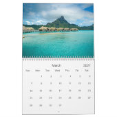 2027 Bora Bora landschapsfotografie Kalender (Mar 2027)