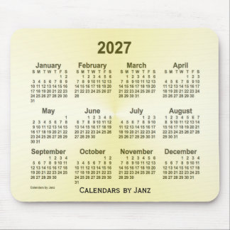 2027 Brass Calendar van Janz Muismat
