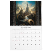 2027 Buitenaardse Architectuur Surrealistische Kun Kalender (Feb 2027)