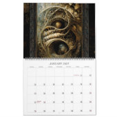 2027 Buitenaardse Architectuur Surrealistische Kun Kalender (Jan 2027)