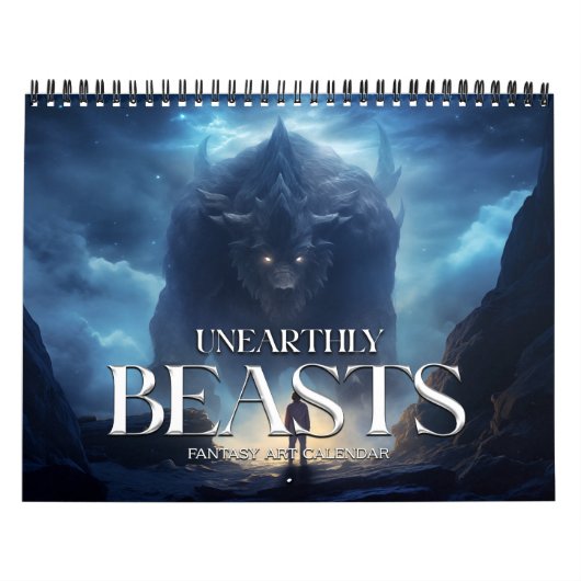 2027 Buitengewone Beesten Fantasy Kunstkalender Kalender (Hoes)