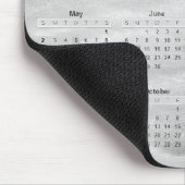 2027 Calendar Wavy Brushed Steel Abstract Muismat (Hoek)