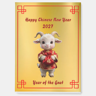 2027 Chinees Nieuwjaar Geit met Rode Geldzak Magneet
