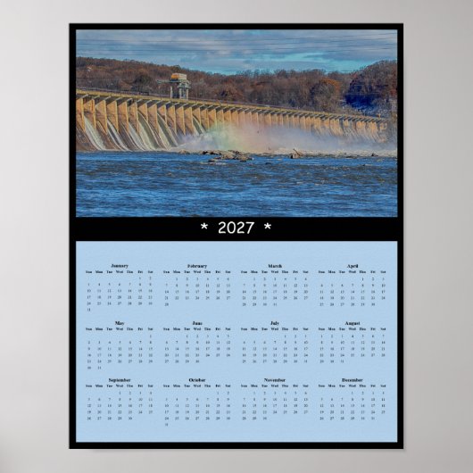 2027 Conowingo Dam Wandkalender - Eagle Haven Poster (Voorkant)